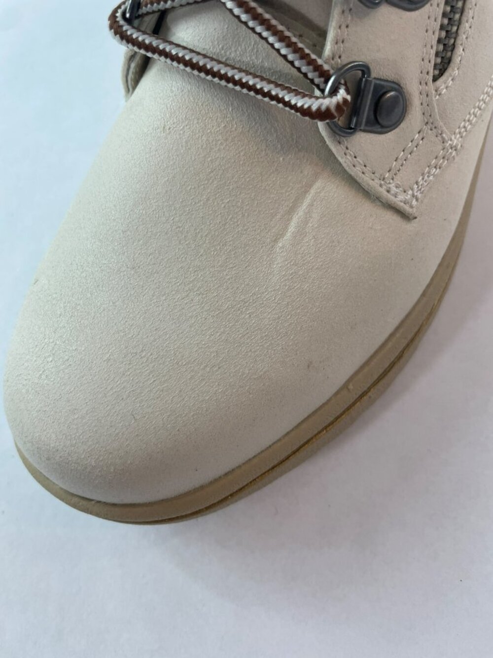 Cliffs by White Mountain Hearty Women's Combat boots White Sz 7M $65 DEFECT - Picture 10 of 12